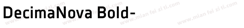 DecimaNova Bold字体转换